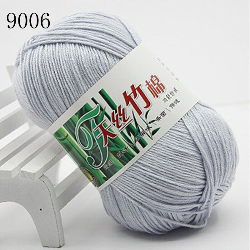Hot Sale 50g Soft Bamboo Crochet Cotton Yarn Knitting Baby Knit Wool Yarn