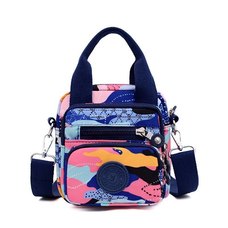 Ladies Shoulder Bag Shoulder Nylon Portable Large Travelling Purses 15*16*15 CM