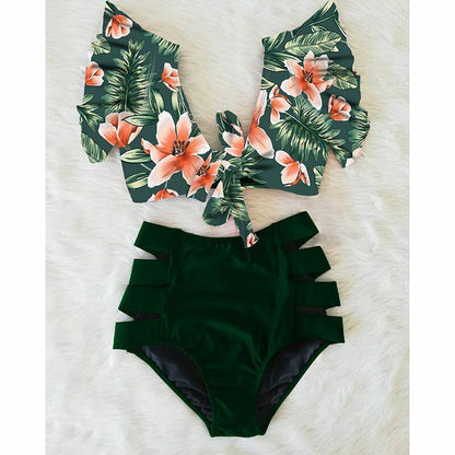 Women Swimsuit Swimwear High Waist Bikini Sexy Push Up Plus Size Bathing Suits