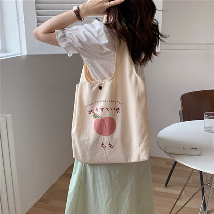 Cute Strawberry Tote Bag Aesthetic Purses Shopping Fashion Women Shoulder Bags