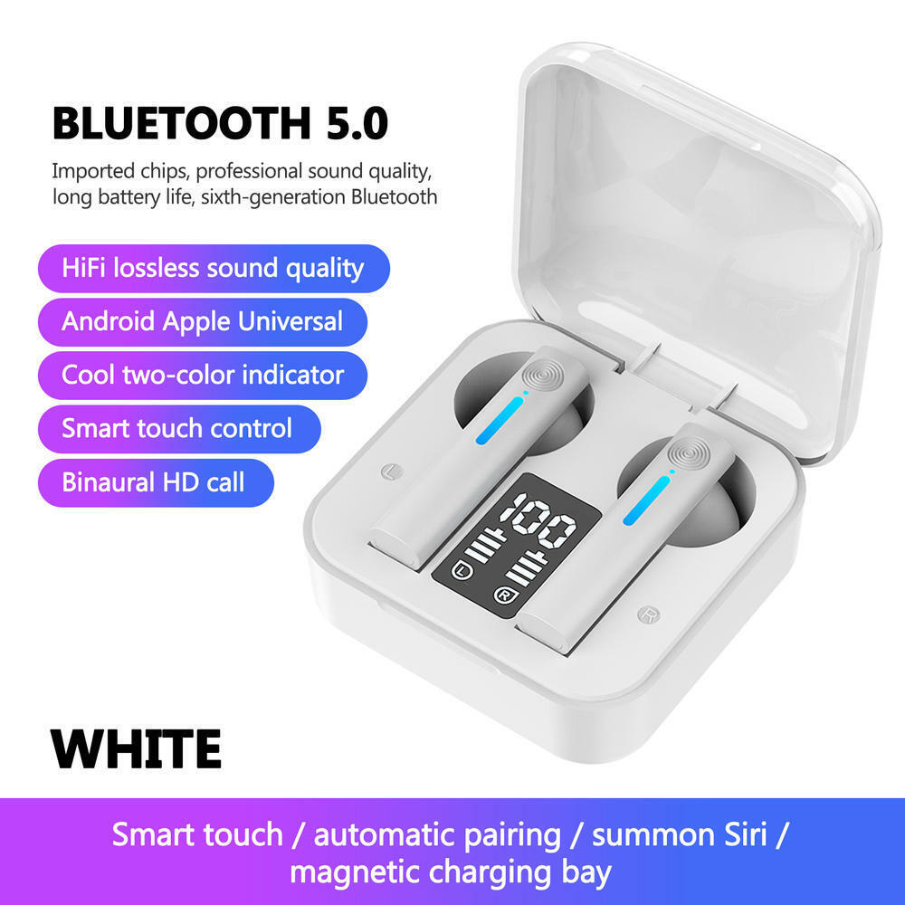 TWS Wireless Earbuds Bluetooth Earphones Headphones for iPhone Samsung Android