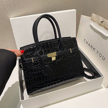 High Quality Lock Handbag Women's Tote Bags,Purse,Fashion Satchel/Top Handle Bag