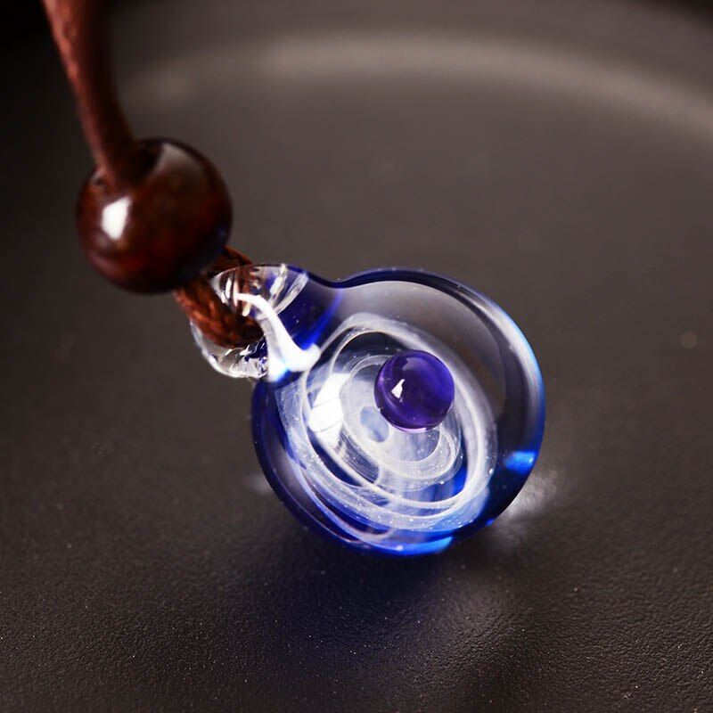 Necklace Pendant Nebula Cosmic Handmade Galaxy Men Women Jewelry 45cm Glass Rope