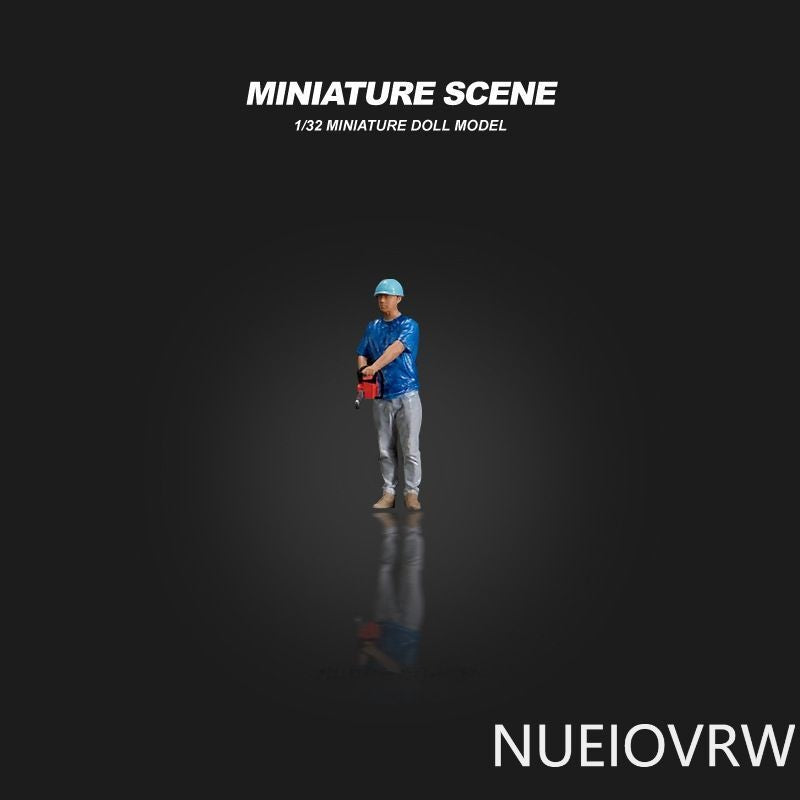 1/32 Worker Micro Figure Model Miniature Model Scene Display Prop Model