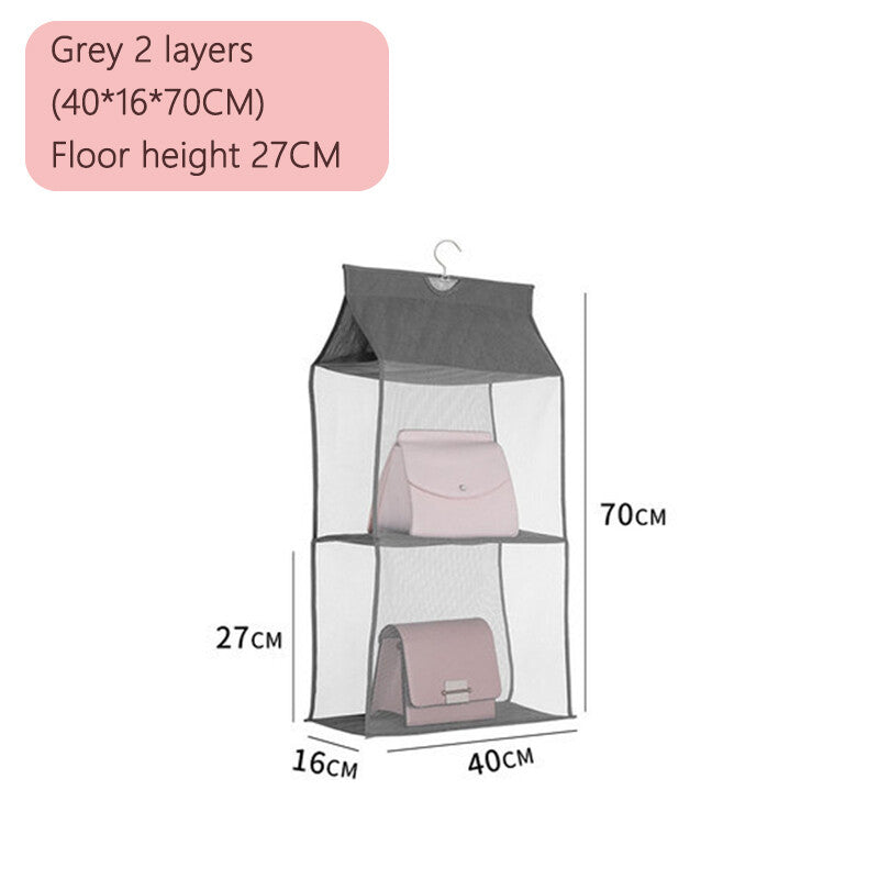 2/4Pcs Hanging Handbag Organizer Wardrobe Purse Bag Closet Storage Holder AU
