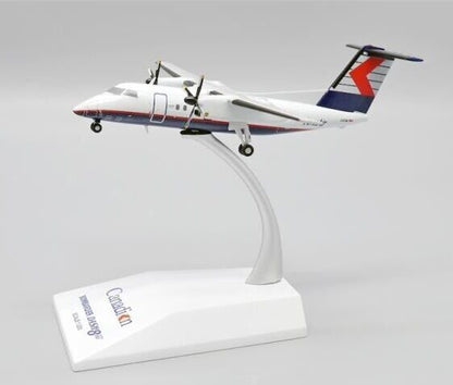 1:200 JC Wings Time Air BOMBARDIER Dash8-Q100 Passenger Airplane Diecast Model