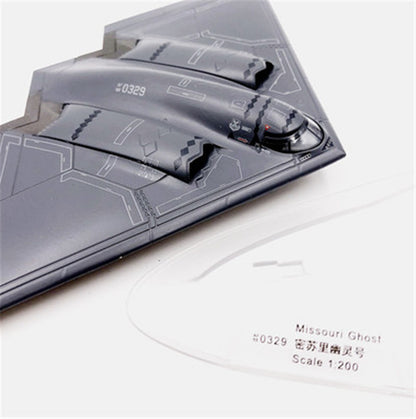 U.S.A B-2A Ghost bomber Missouri 1/200 diecast plane model aircraft