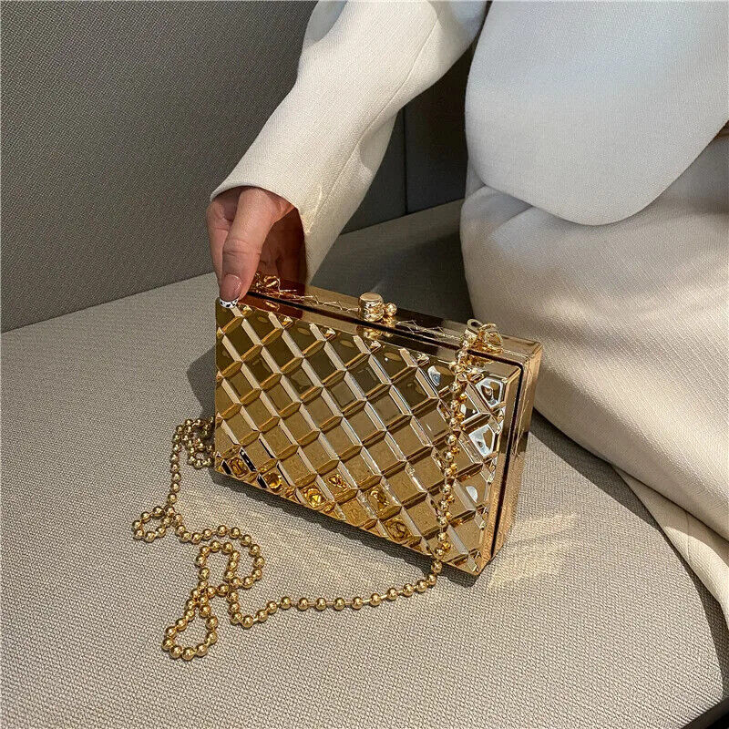 Clutch Bag Box Party Evening Chain Shoulder Crossbody Bags Mini Purse Handbags