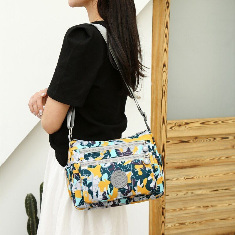 Waterproof Oxford Shoulder Bag Rural Style Fashion Large Crossbody Bag Messenger