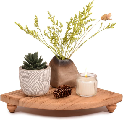 Wooden Soap Stand Farmhouse Riser Decorative Tray Bathroom Countertop Kitchen