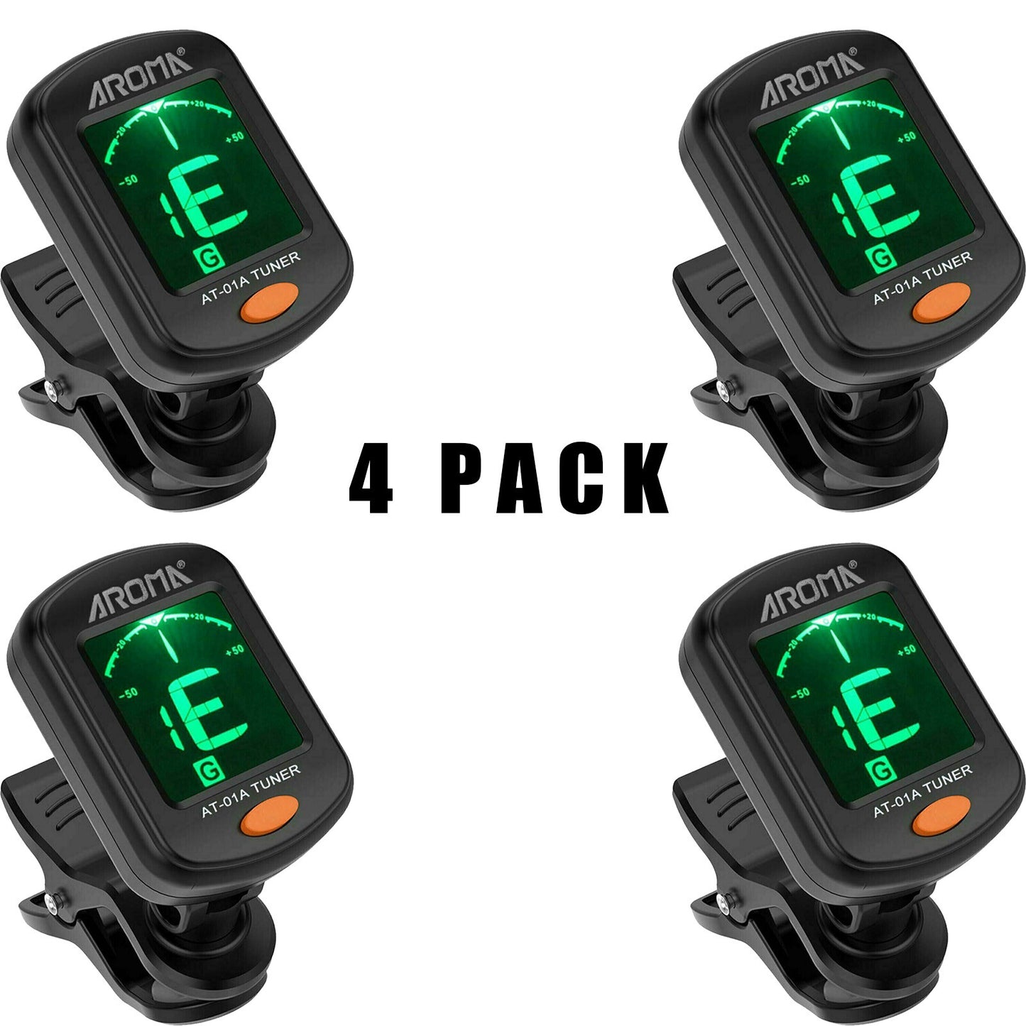 LCD Clip On Chromatic Acoustic Electric Guitar Bass Ukulele Banjo Violin Tuner