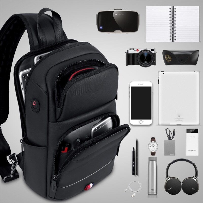 Male Chest Bag Travel Crossbody Bags Shoulder Bags Bag Oxford Sports Bag