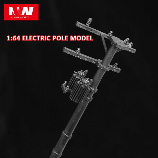 1/64 Electric Pole Model Prop City Street Scene Display Accessories Toy