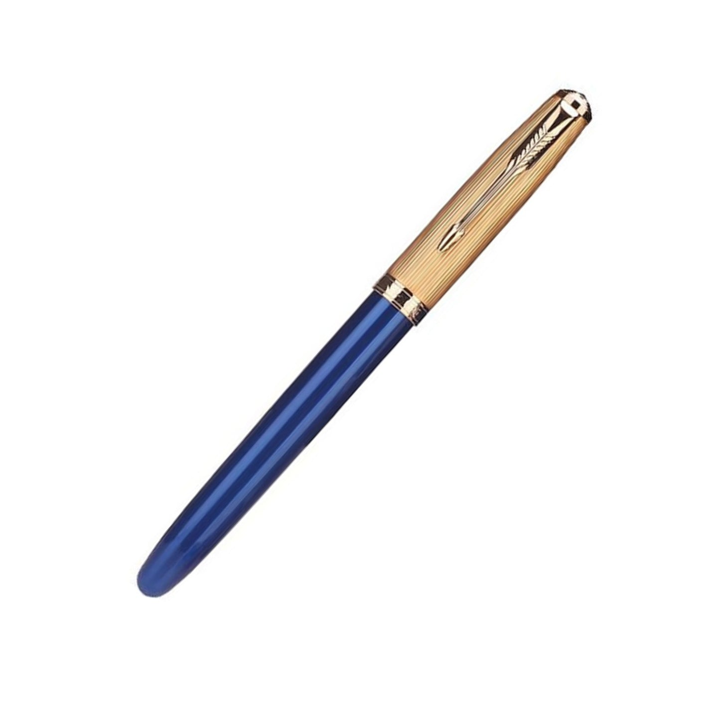 143mm Jinhao 85 Metal/Wood Fountain Pen Extra Fine Nib 0.38mm Writing Pen Blue A