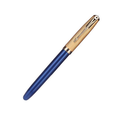 143mm Jinhao 85 Metal/Wood Fountain Pen Extra Fine Nib 0.38mm Writing Pen Blue A