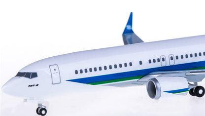 1:200 Hogan Minsheng Financial BOEING 737 MAX 8 Plane ABS Plastic Aircraft Model