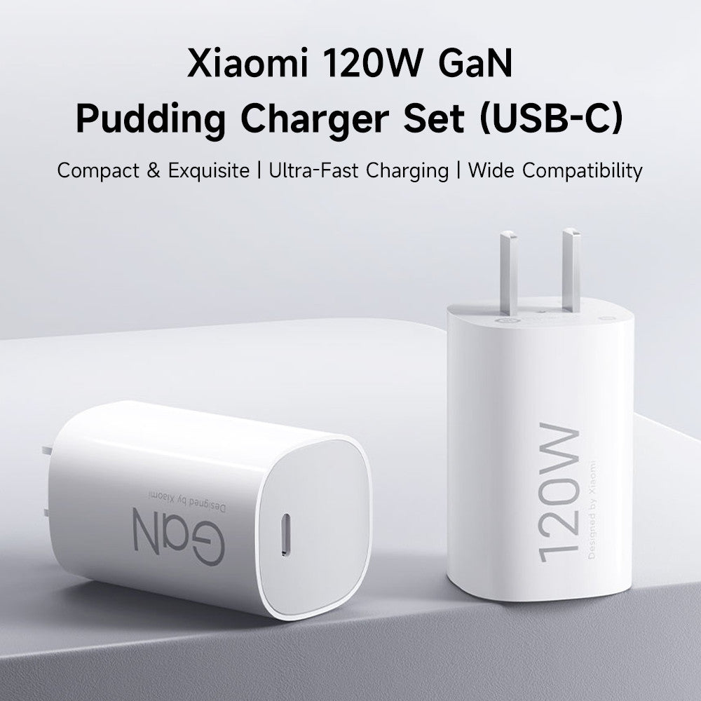 Xiaomi 120W HyperCharge Combo (Type-C) —GaN Pudding Charger Set for Phone Laptop