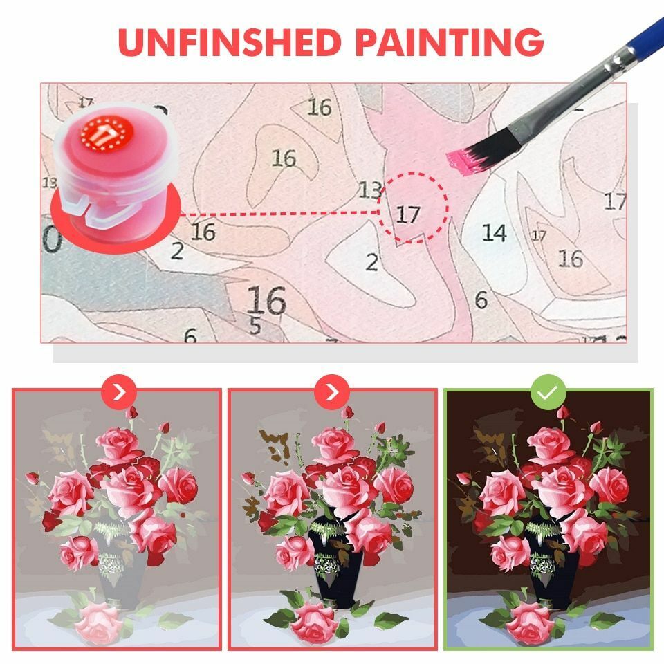 Oil Painting By Numbers Photo Custom DIY Kits Drawing Canvas Pictures Portrait
