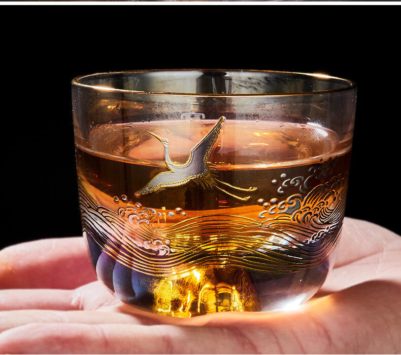 Creative Tea Cup Glass Master Cup Thicker Multi-color Personal Kungfu Tea Cup