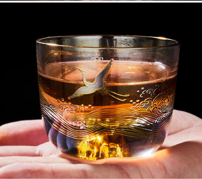 Creative Tea Cup Glass Master Cup Thicker Multi-color Personal Kungfu Tea Cup
