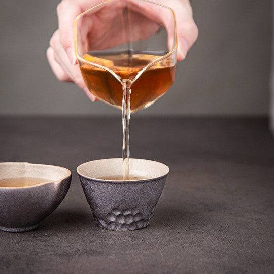 Black Ceramic Teacup Novelty Tea Cup Drinkware