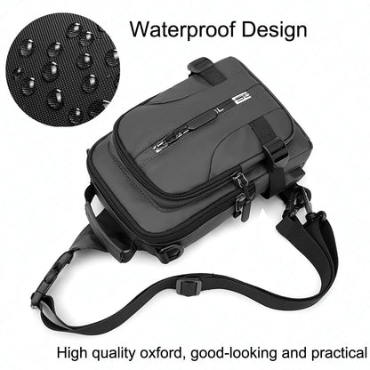 Men Sling Bag Chest Bag Cross Body Handbag Shoulder Pack Sports Travel Backpack