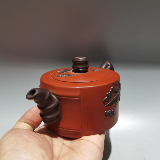 Chinese Yixing Zisha Clay Handmade Exquisite Teapot（祝福壶 底款：王红娟）