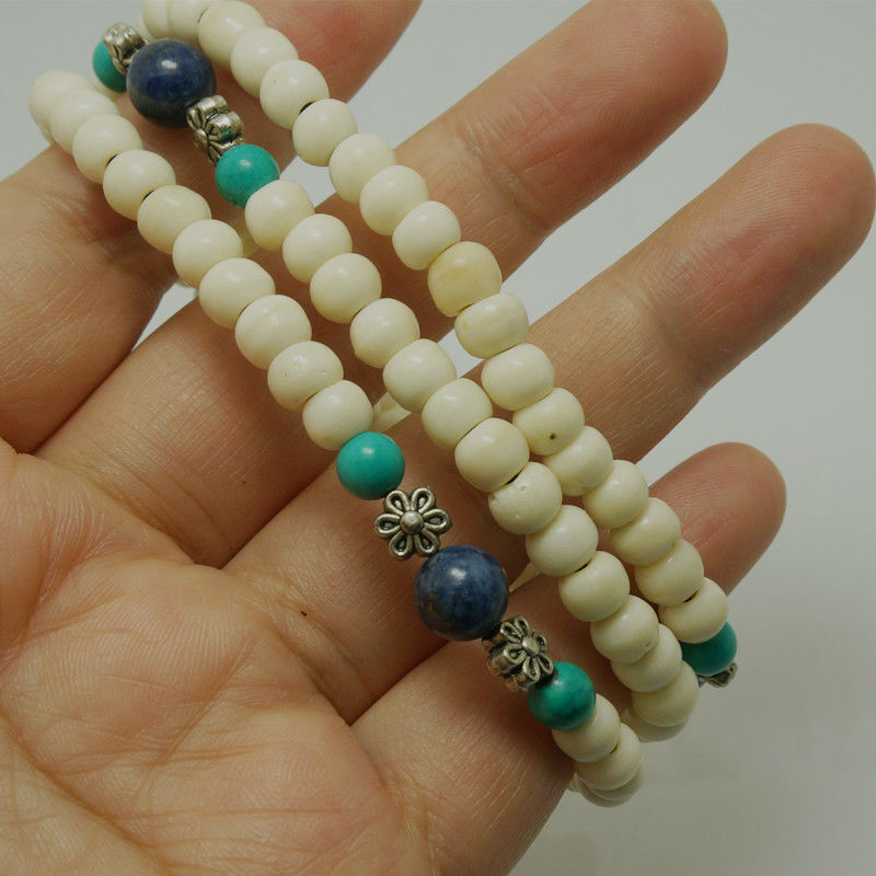 Tibetan Jewelry Yak with Lapis Lapis Yak Beads Multi-Circle Bracelet