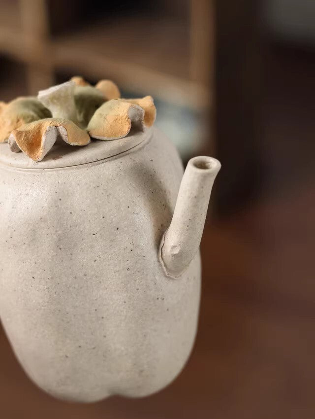 160cc chinese Yixing Handmade Zisha teapot white Clay shizi hu Gongfu Tea Pot