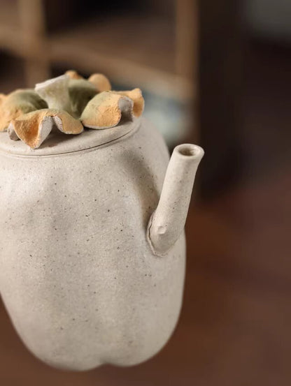 160cc chinese Yixing Handmade Zisha teapot white Clay shizi hu Gongfu Tea Pot