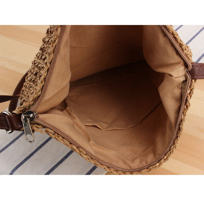 New Womens Summer Messenger Casual Straw Bag Korean Crossbody Beach Bag