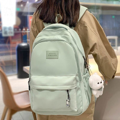 Lady High Waterproof College Backpack Women Laptop School Bags Travel Book Bag