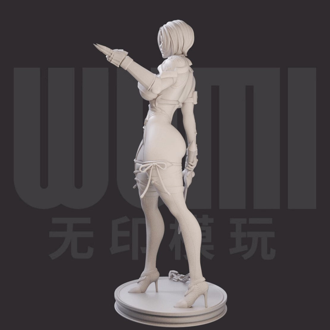 1/24 resin figures model Game character Ai Wei Unassembled unpainted
