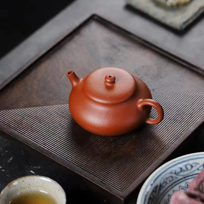 120cc Yixing Zisha Purple Clay Original Shengsha ZhuNi Handmade Rongtian Teapot