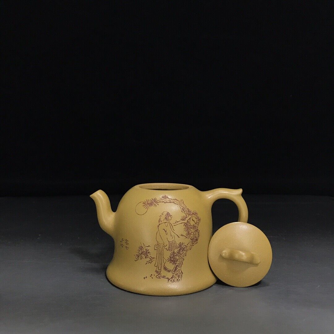 Chinese Yixing Zisha Clay Handmade Exquisite Teapot （金钟 底款：尹振庭）