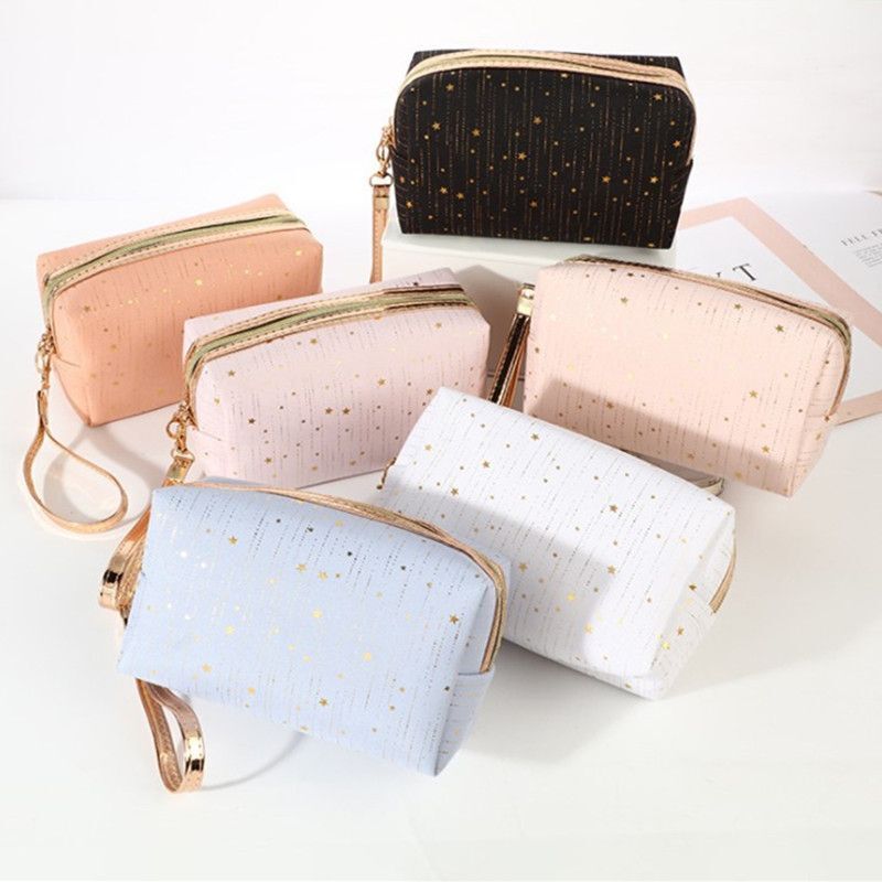 Cosmetic Bag Makeup Organizer Travel Toiletry Kit Zipper Storage Bag Beauty Case