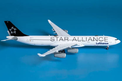 1:400 JC Wings Lufthansa STAR ALLIANCE AIRBUS A340-300 Airplane Diecast Model