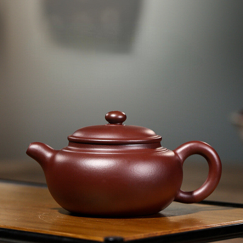 200ml China Handmade Yixing Zisha Pottery Purple Red Clay Mesh Teapot Tea pot