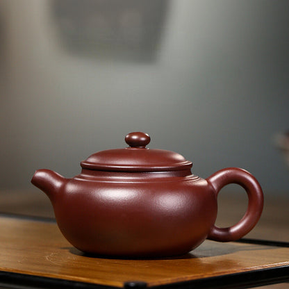 200ml China Handmade Yixing Zisha Pottery Purple Red Clay Mesh Teapot Tea pot