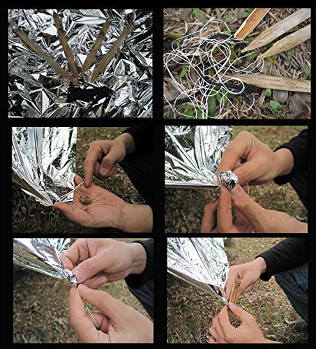 Single Person Mylar Emergency Tent Shelter - 8 Feet by 3 Feet