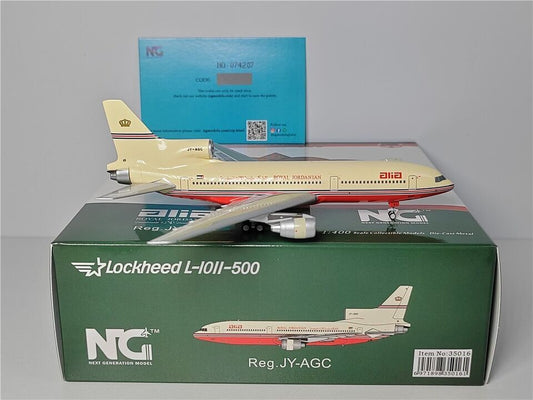 1:400 NG Model Royal Jordanian Lockheed L-1011-500 Passenger Plane Diecast Model