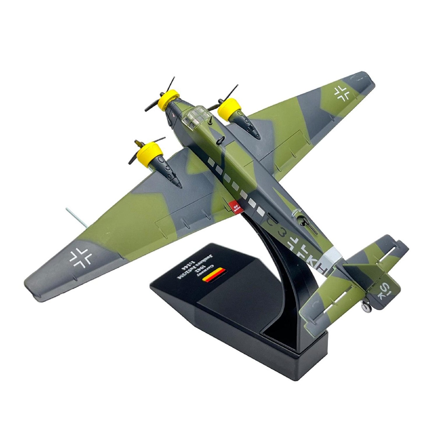 1/144 Scale German Luftwaffe Junkers Ju52 Transport Plane Metal Airpalne Model