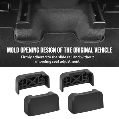 4pcs Rear Seat Slide Rail Protection Plug Rubber Cover For Tesla Model 3/Y p