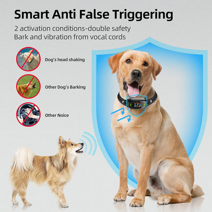 Dog Bark Collar for Large Medium Small Dogs Smart Anti Barking Training Collar