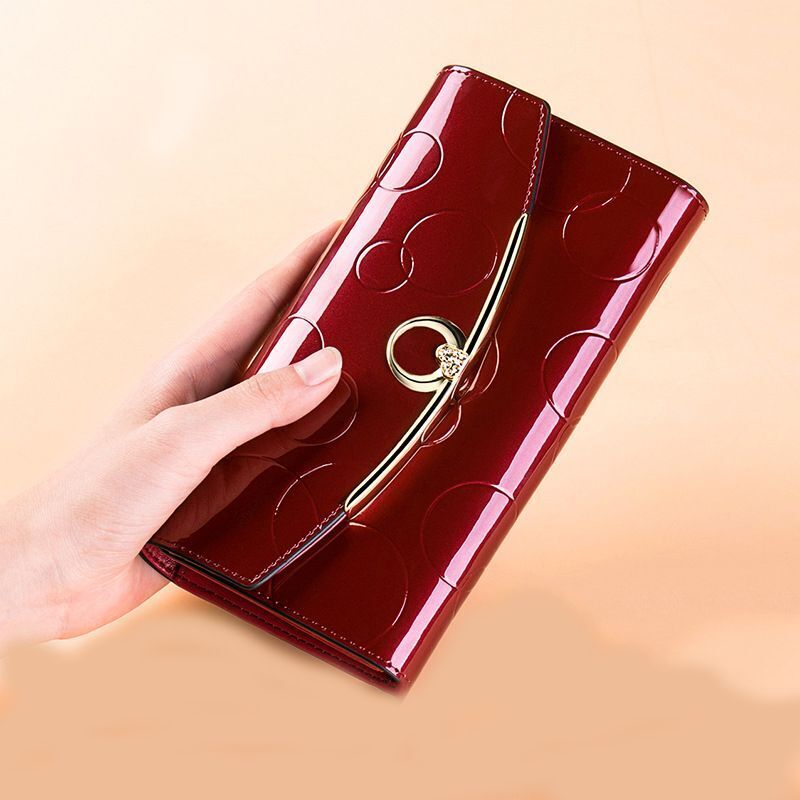 Wallet Long RFID Blocking Genuine Leather Wallets Clutch Bag Card Holder Zipper