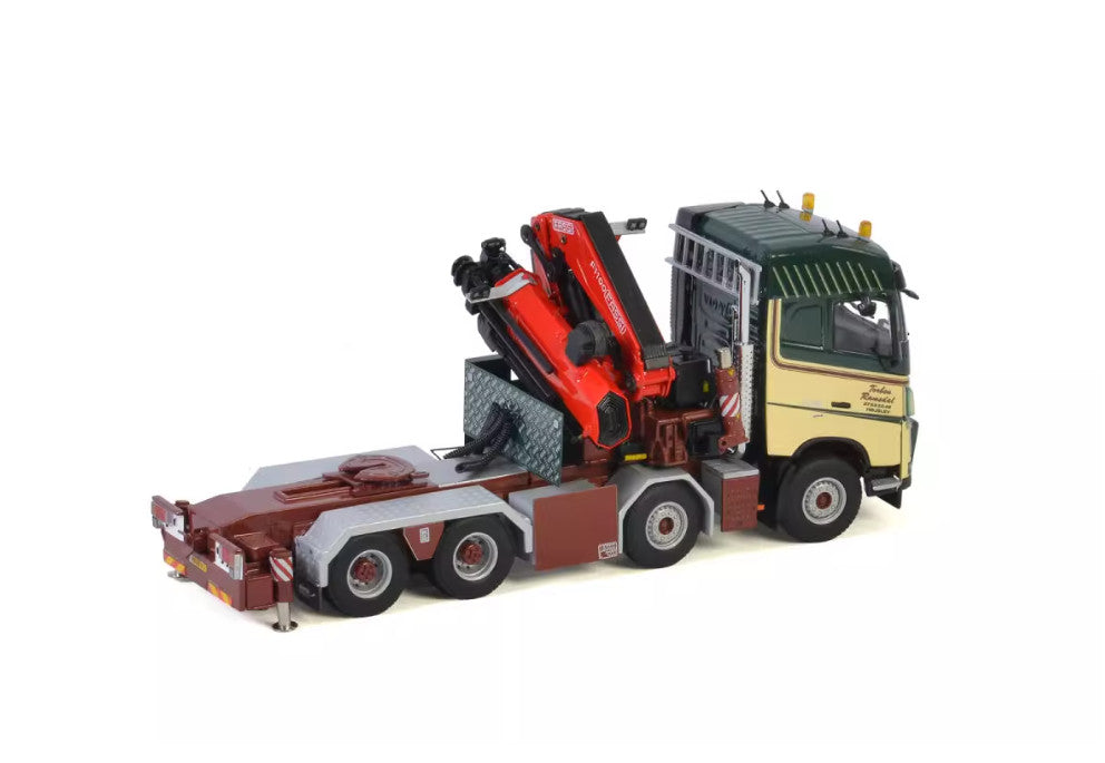 1:50 WSI VOLVO FH4 8X4 FASSI 1100 JIB Truck-mounted Crane Truck Diecast Model