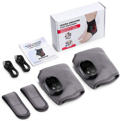 Cordless Foot Ankle Massager Pain Relief with 6 Heat Levels&3 Vibration Modes