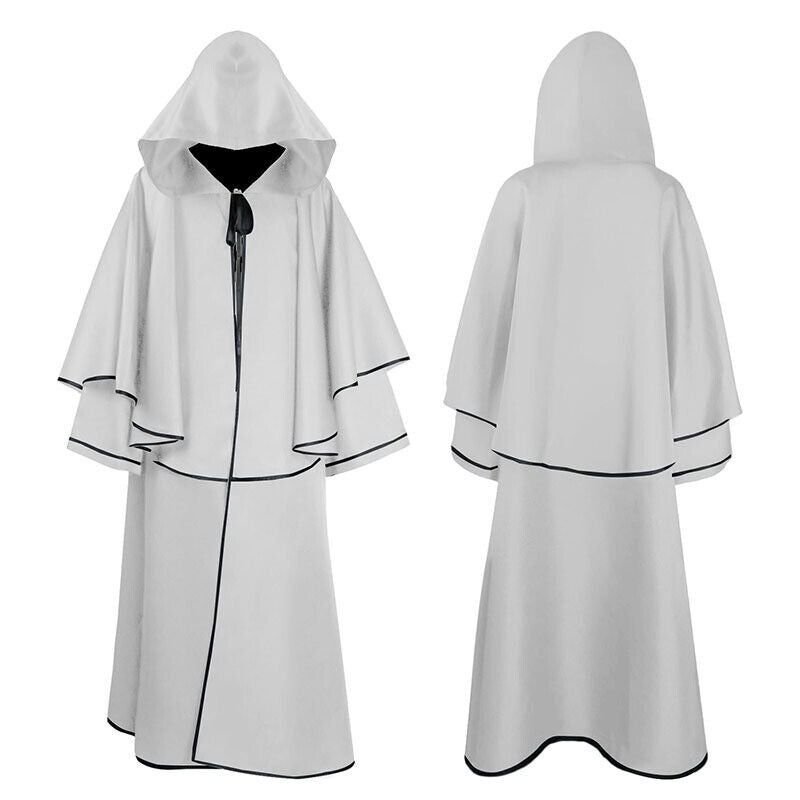 Monks Cosplay Anime Halloween Costume Steampunk Medieval Cloak Renaissance Robe