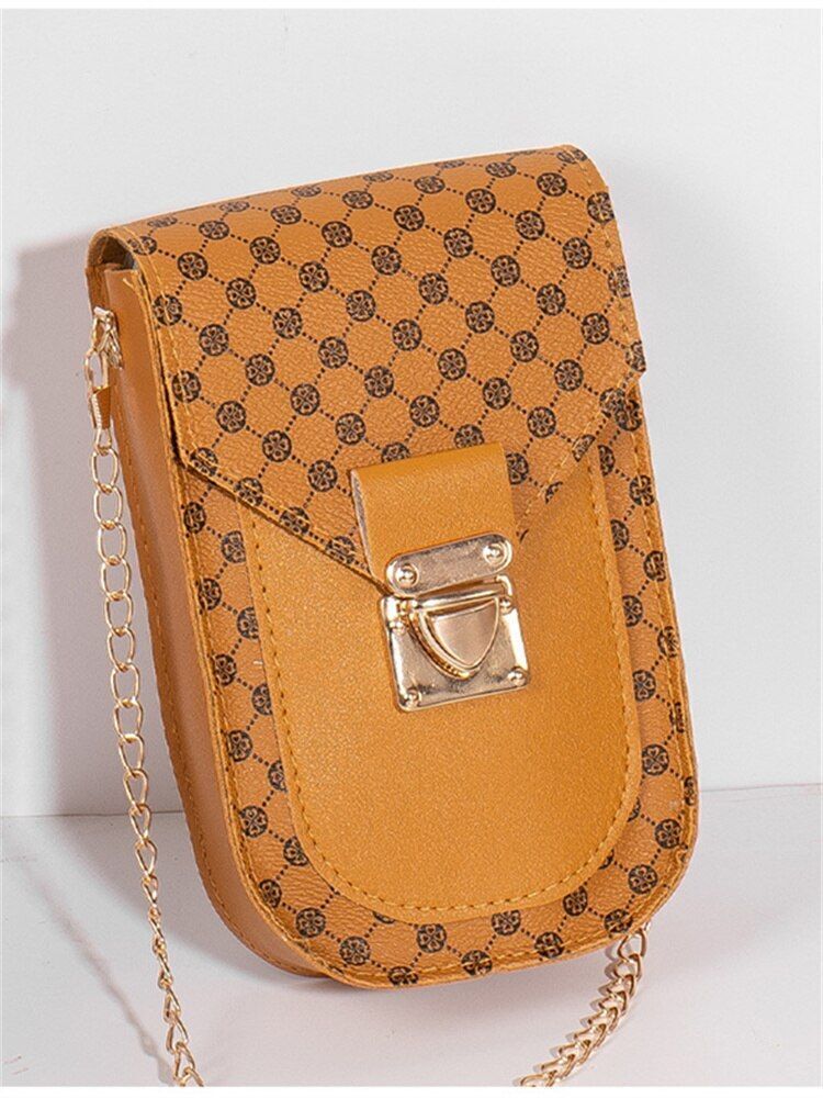 Retro Small Polka Dot Bag Chain Crossbody Bags Light Chain Cross Shoulder Bags