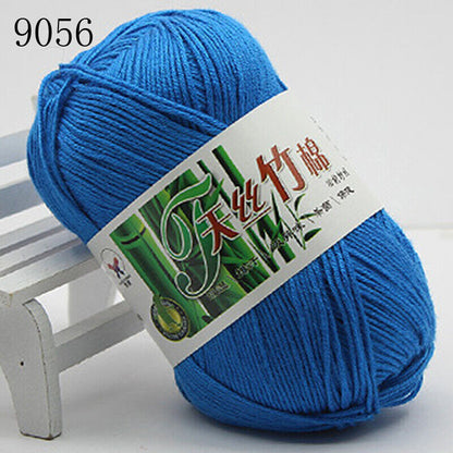 Hot Sale 50g Soft Bamboo Crochet Cotton Yarn Knitting Baby Knit Wool Yarn